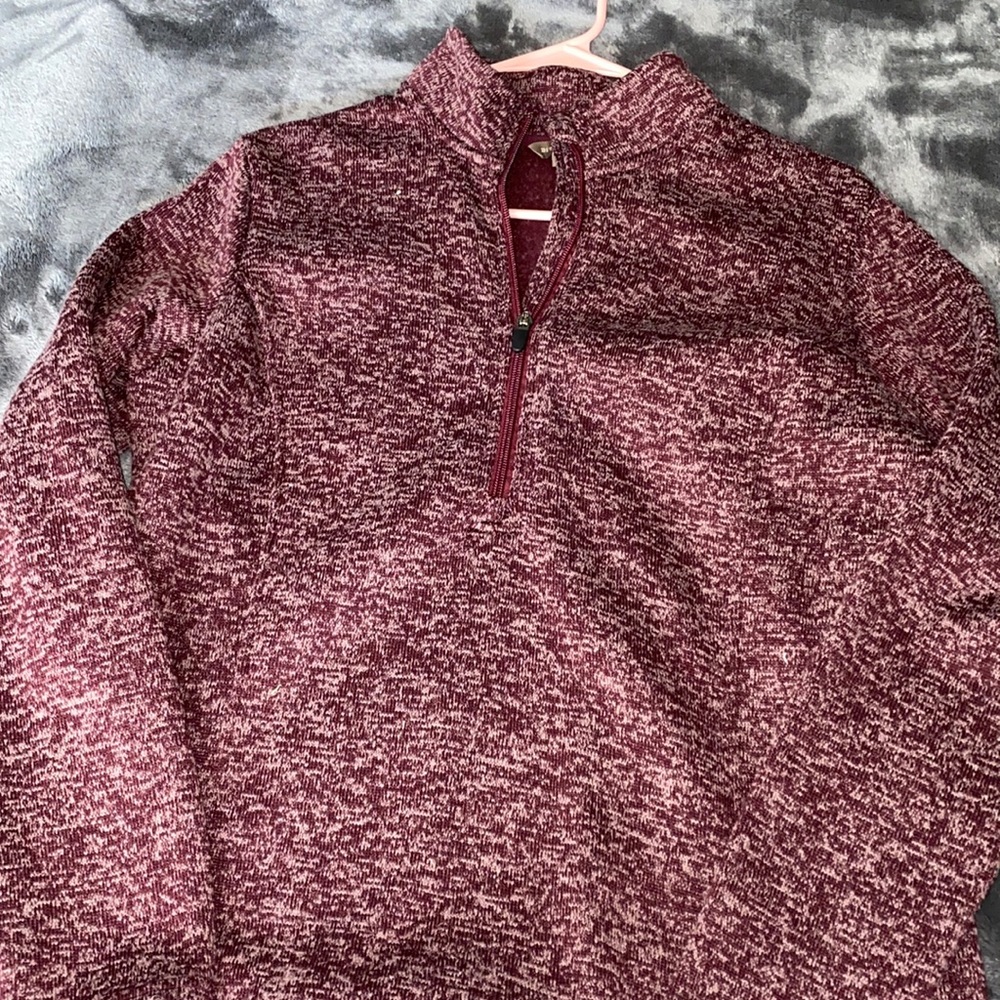 Maroon quarter zip